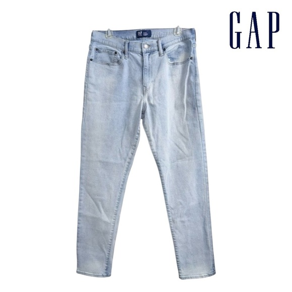 GAP (NWOT) Men’s Straight Taper Jeans in  Light Blue, Size 34 x 32 - Picture 8 of 8